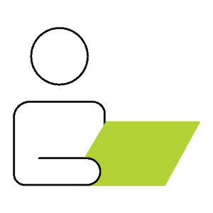 person with laptop - work infrastructure