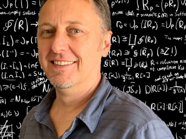 Dr Hamish Waterer with mathematics background