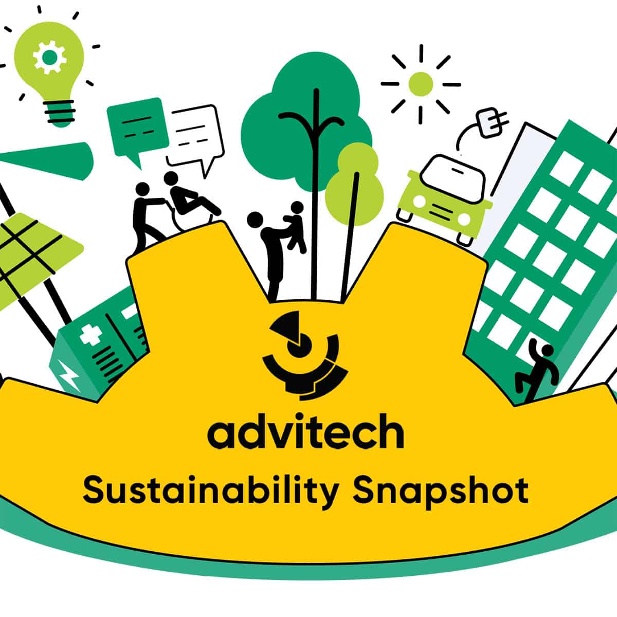 graphic depicting sustainability elements